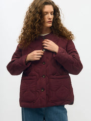 ALLIE QUILTED JACKET - Windsor Wine