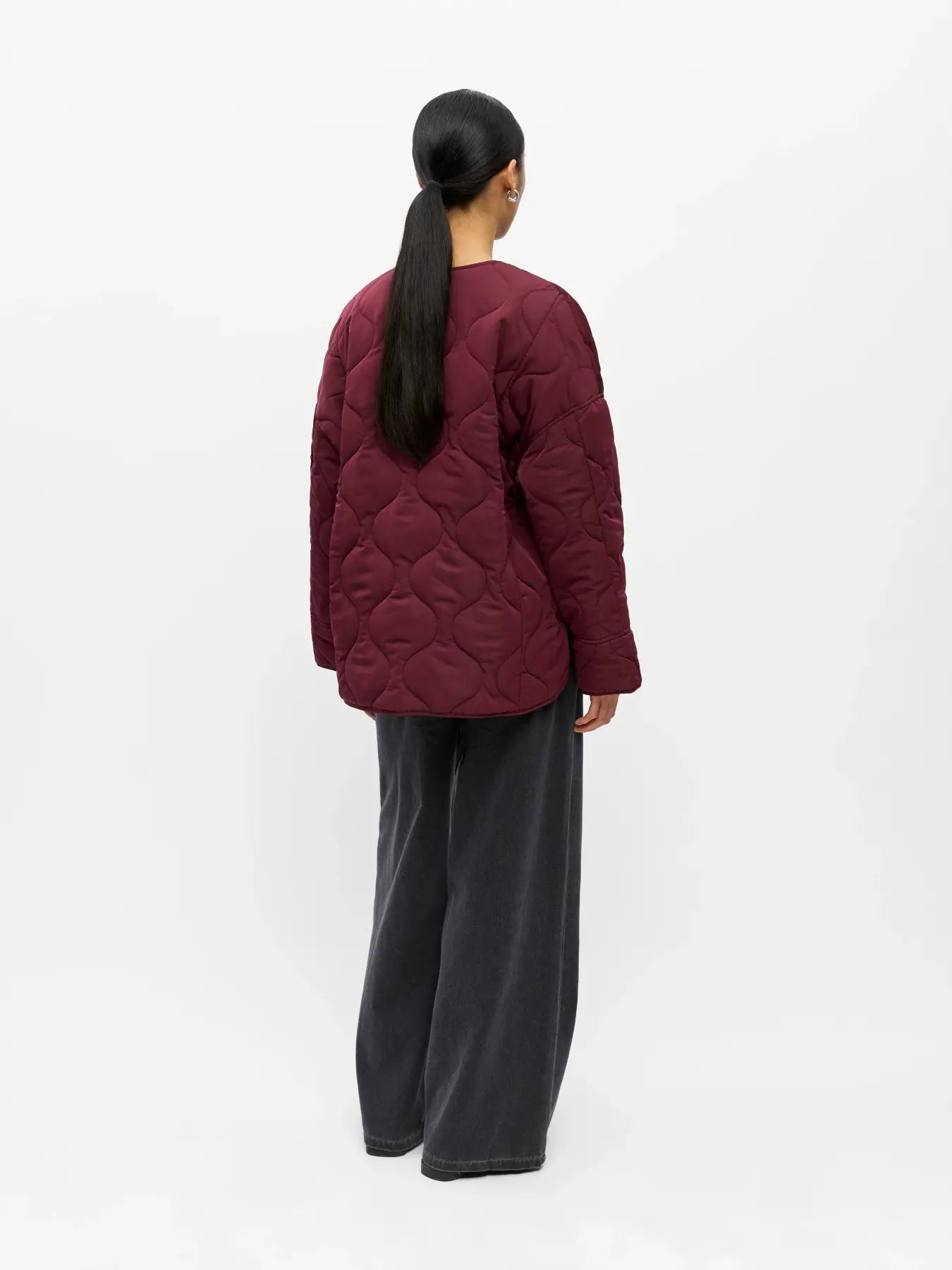ALLIE QUILTED JACKET - Windsor Wine