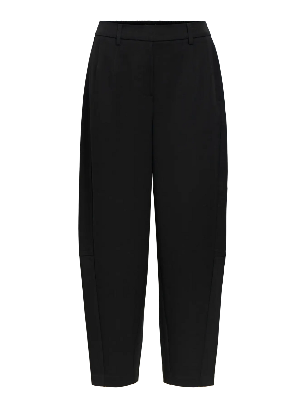 LISA HW ANKLE BARREL PANT - Black