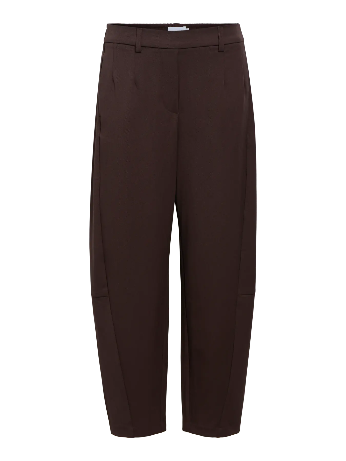 LISA HW ANKLE BARREL PANT - Seal Brown