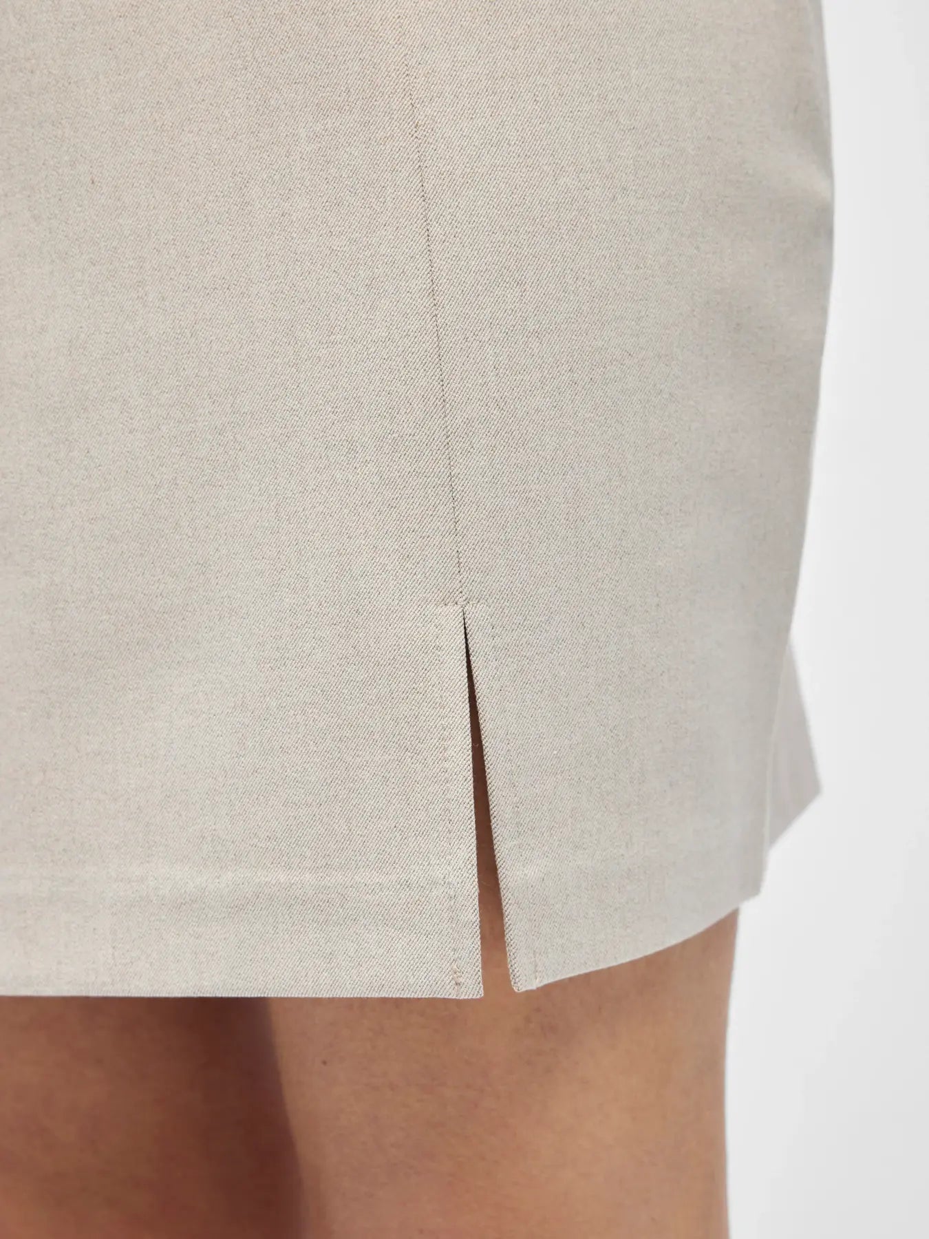 LISA MW MINI SKIRT - Humus Melange