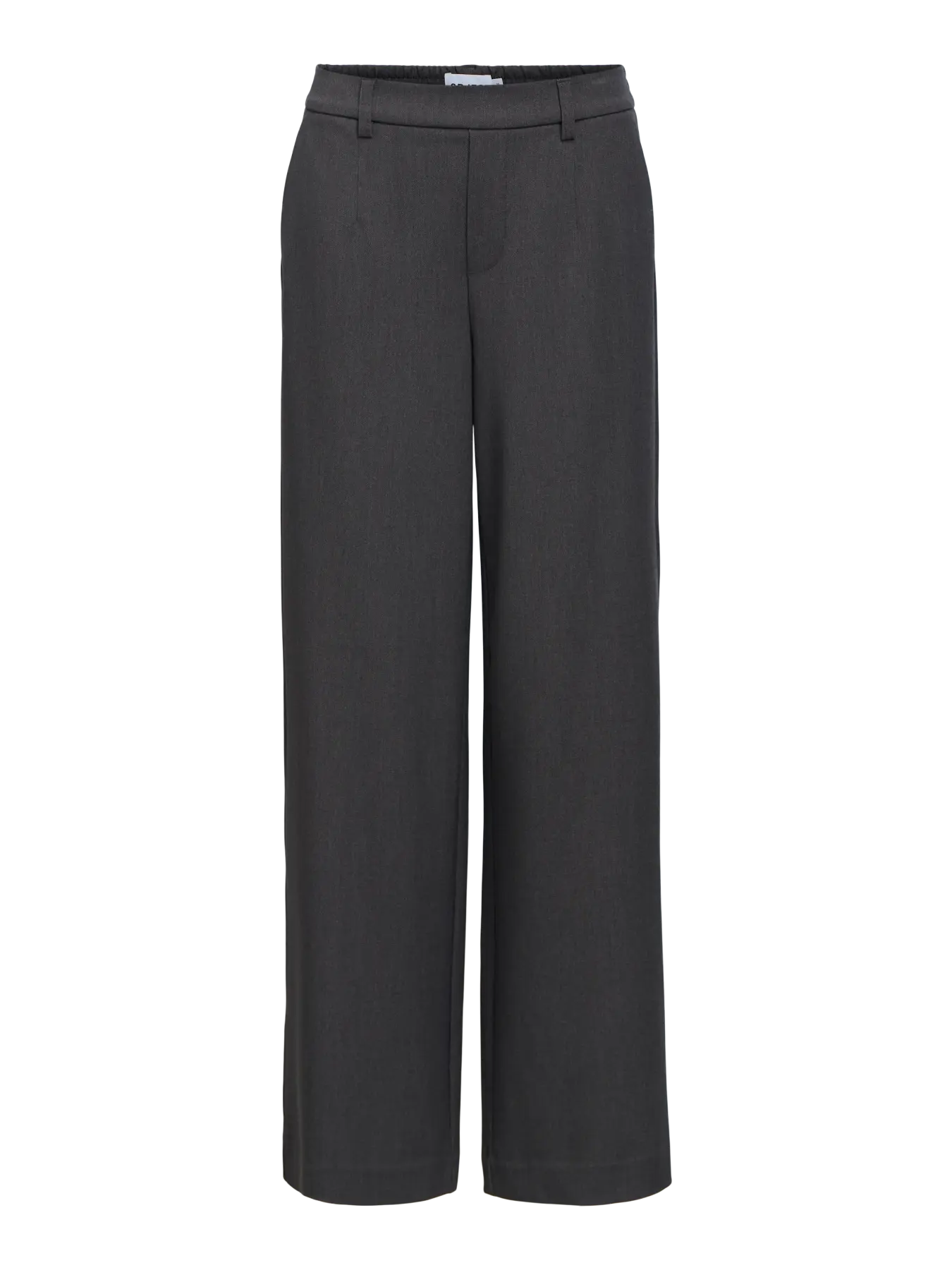 LISA WIDE PANT NOOS - Medium Grey Melange