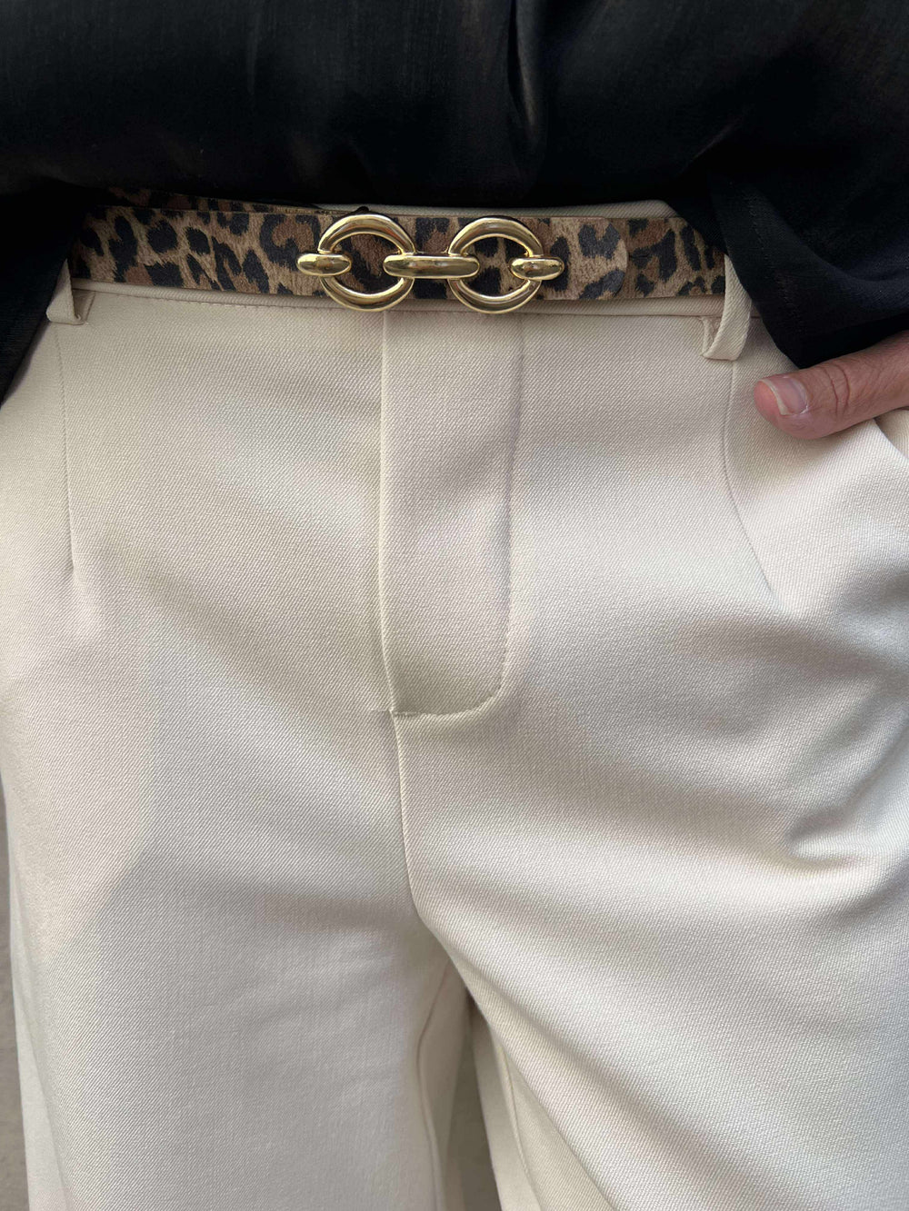 LISA WIDE Byxa - Sandshell