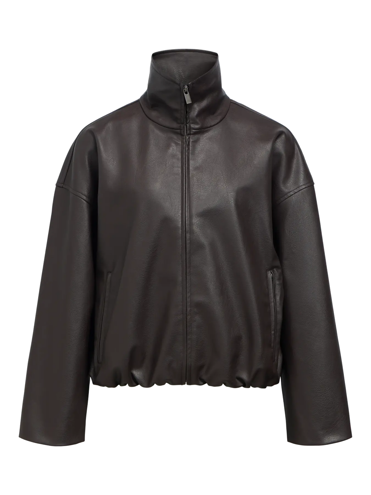 LIVA L/S BOMBER JACKET - Seal Brown