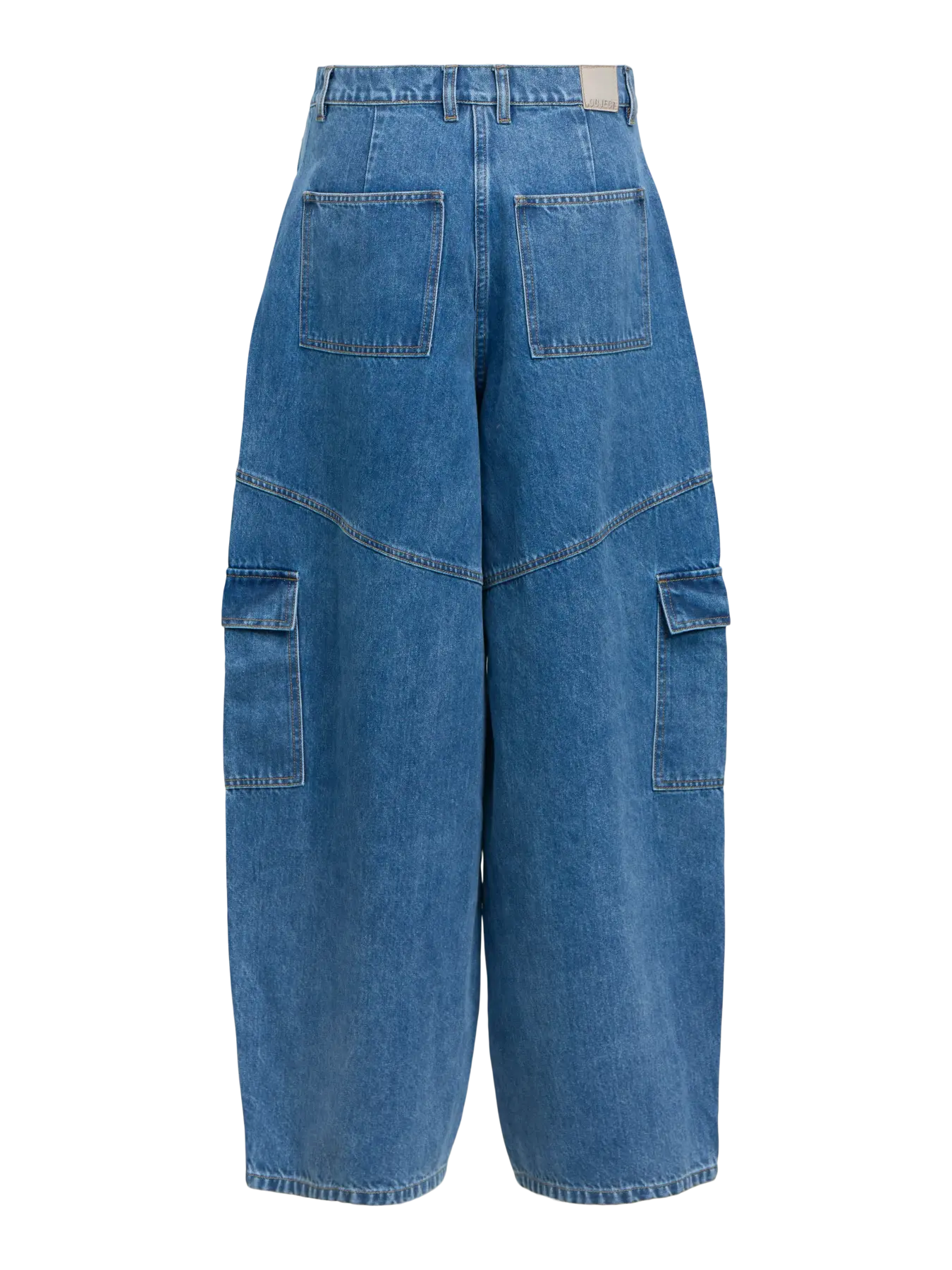 LULVA MW OS PANT - Medium Blue Denim