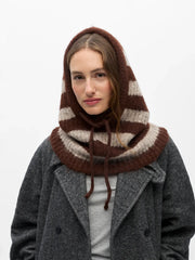 MILU KNIT BALACLAVA - Seal Brown/Humus