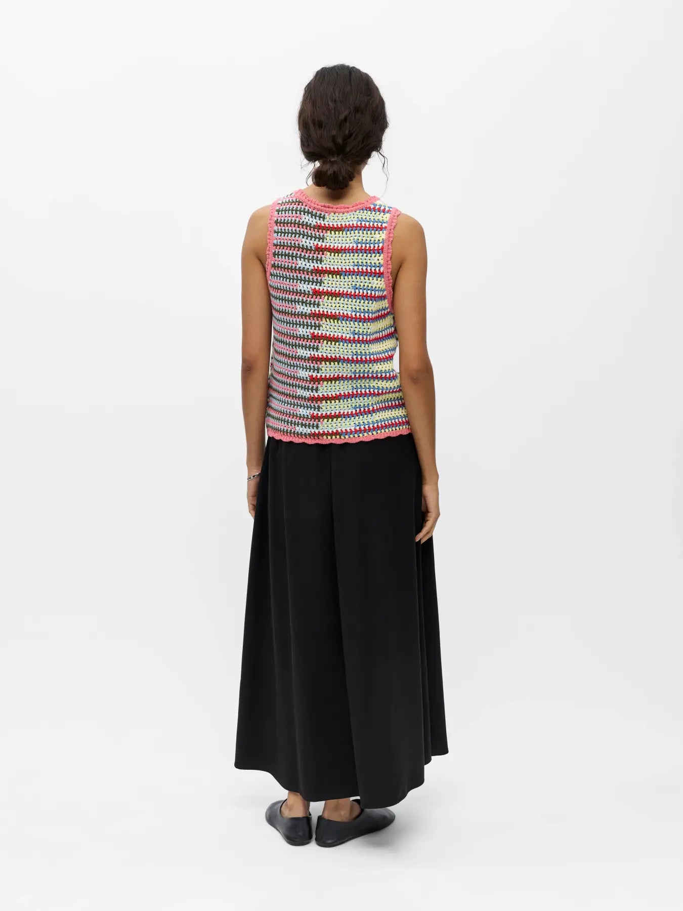 MISS S/L KNIT TOP - Begonia Pink Multi