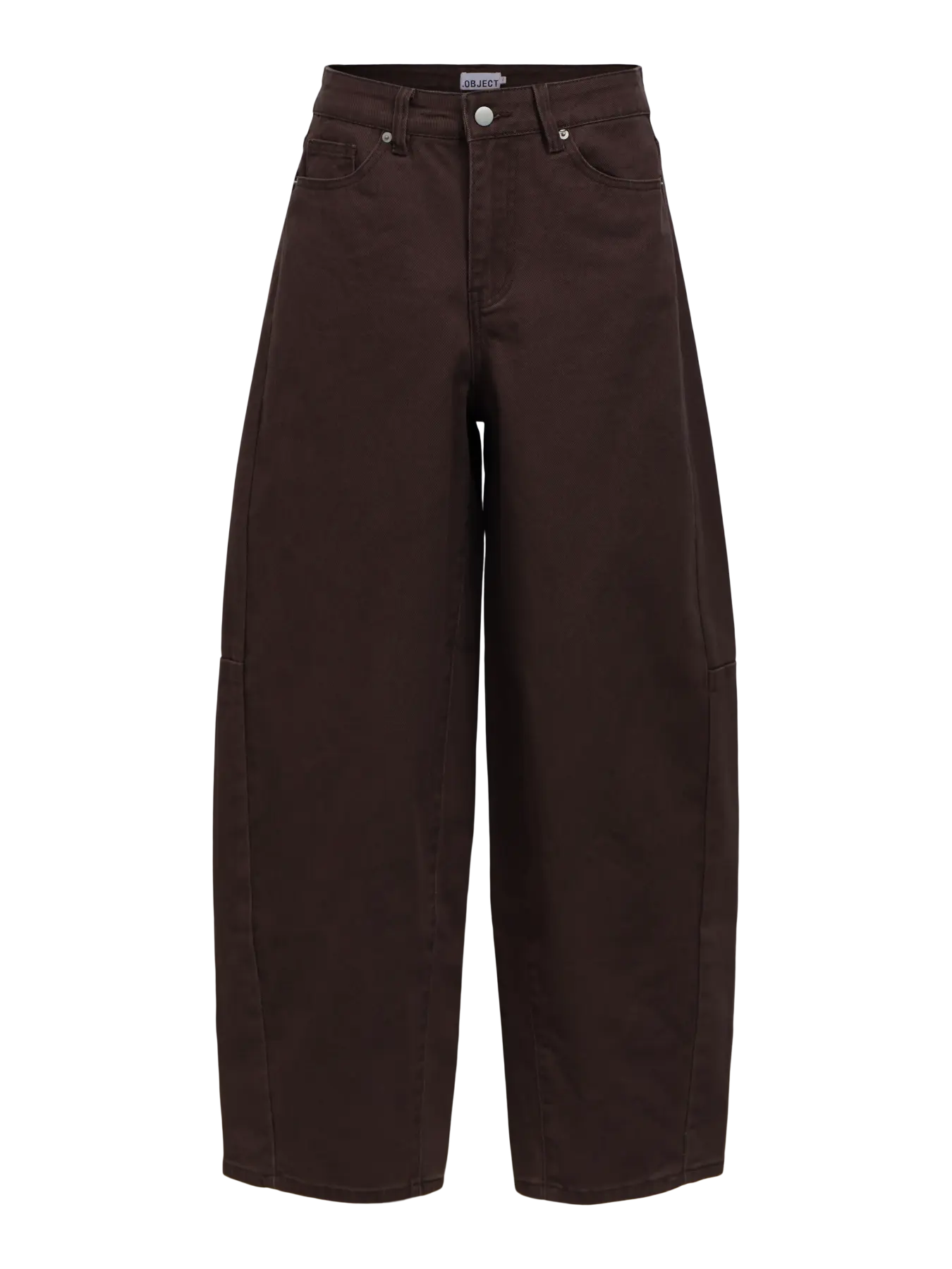 MOJI ELSA SUPER BARREL TWILL JEANS - Seal Brown