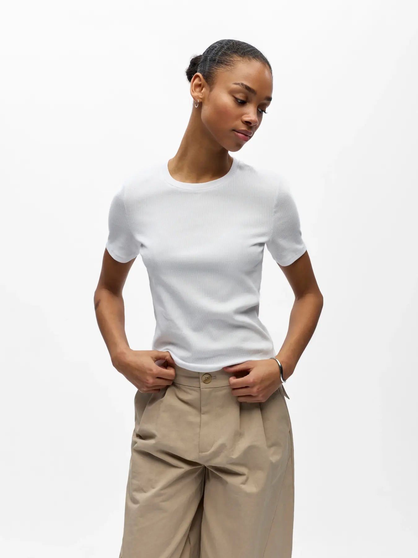 MOLI SS SLI T-SHIRT - Vit