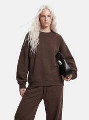 CHILLI LS LOOSE FIT SWEAT TOP - Hot Fudge