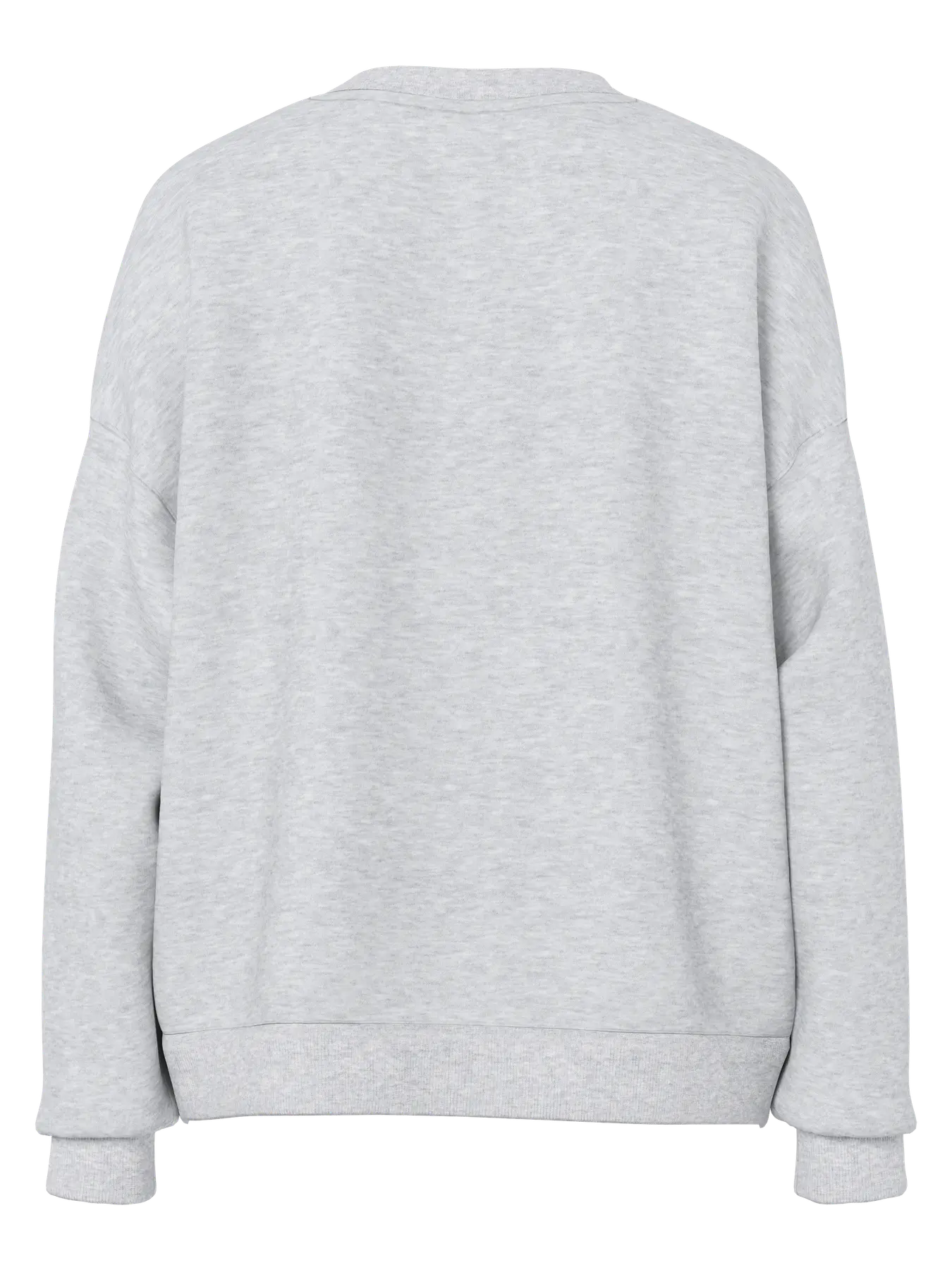 CHILLI LS LOOSE FIT SWEAT TOP - Light Grey Melange
