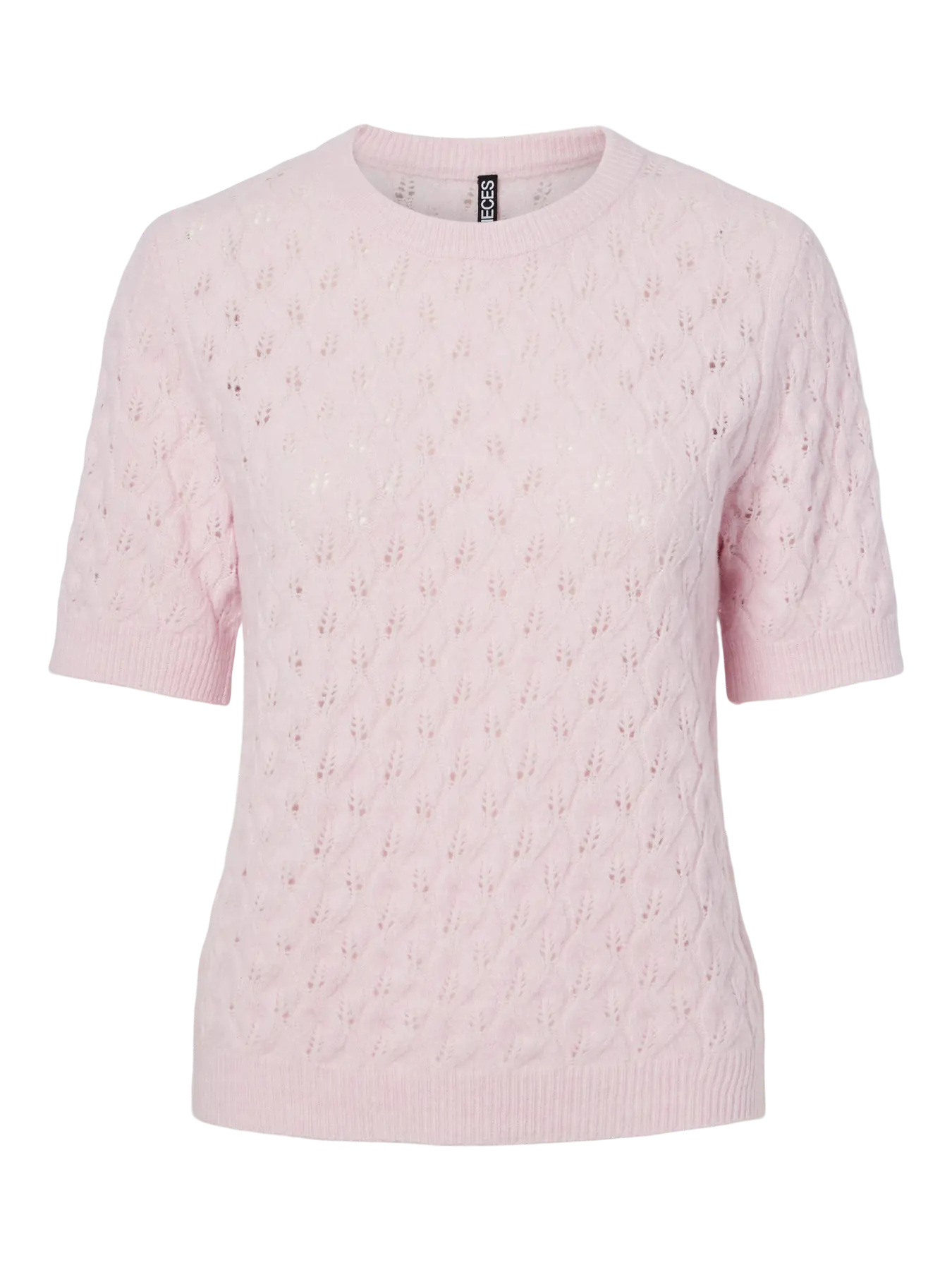 LELOU SS O-NECK KNIT - Roseate skednäbb MELANGE