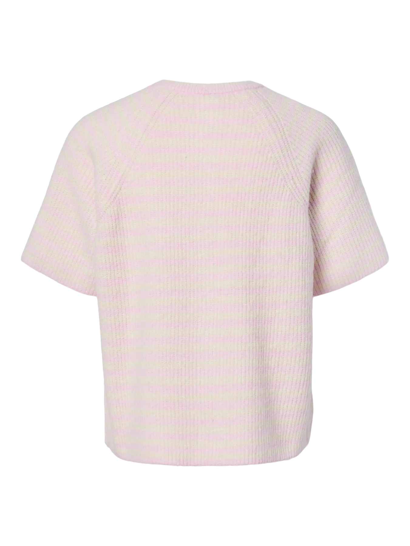 Malou SS O-Neck Stripe Cardigan - Roseate Spoonbill_Birch