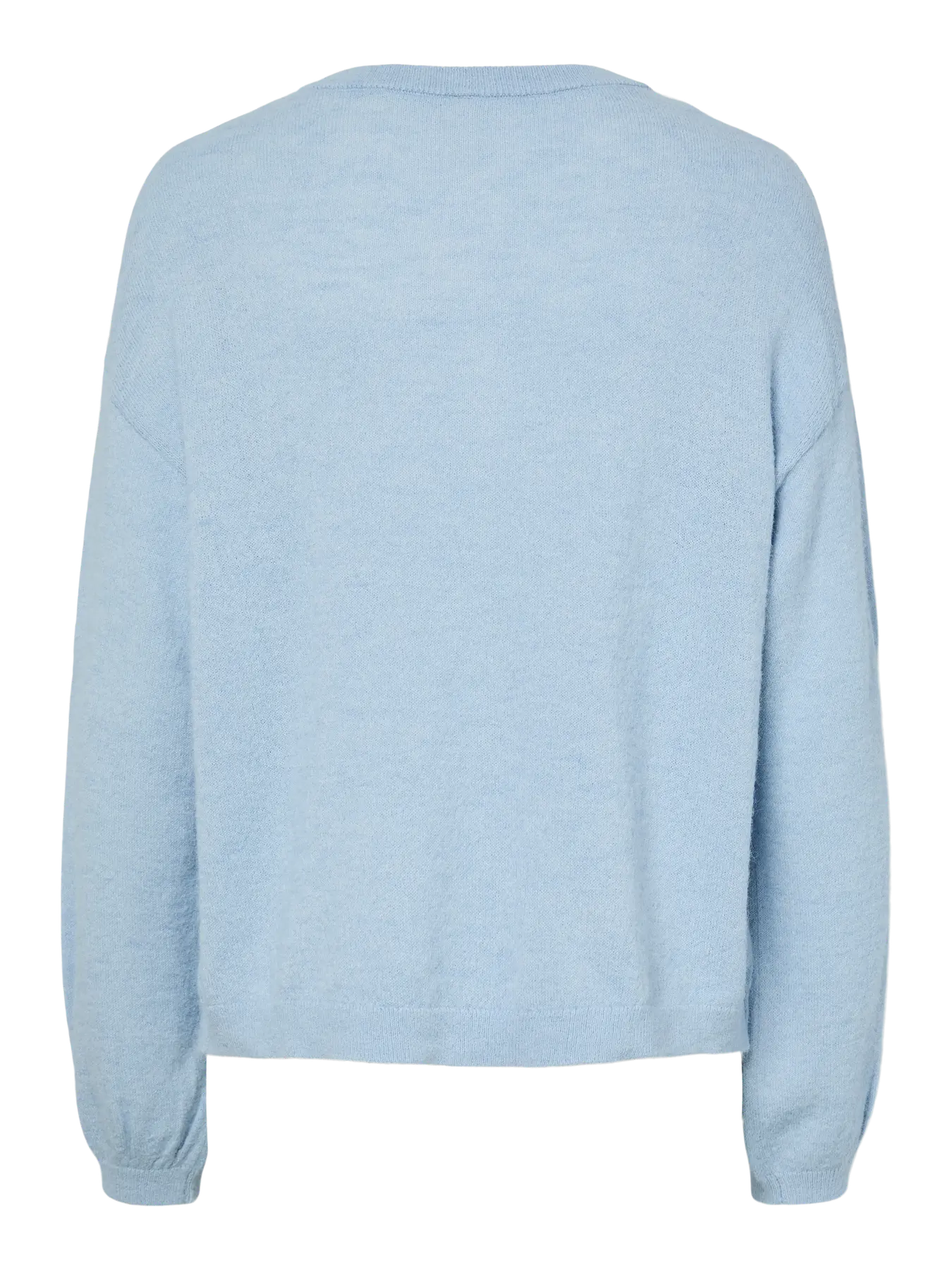 NAOMI LS O-HALS KNIT CARDIGAN - Cashmere Blue MELANGE