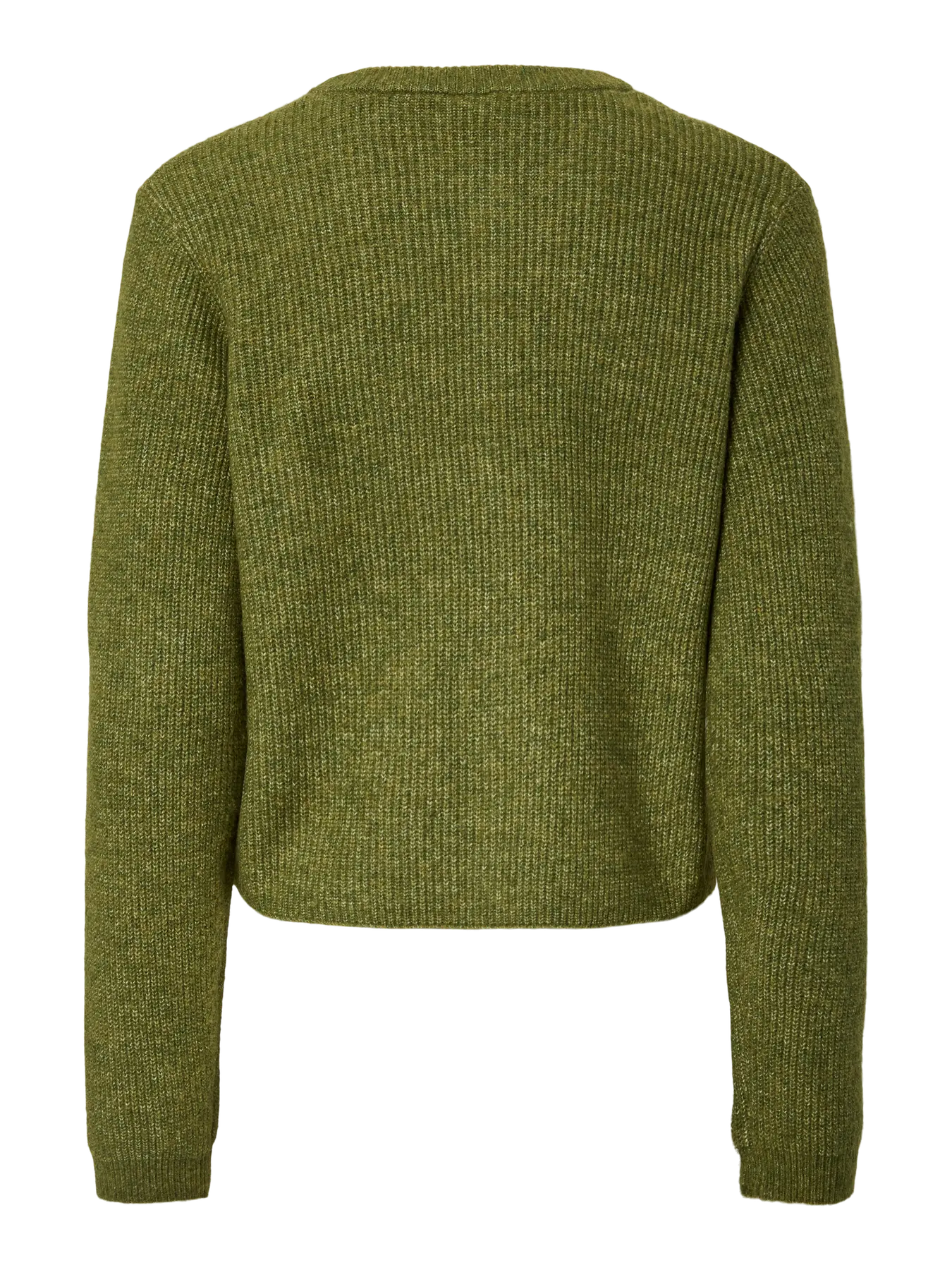 SILLY LS O-NECK KNIT CARDIGAN - Sphagnum MELANGE