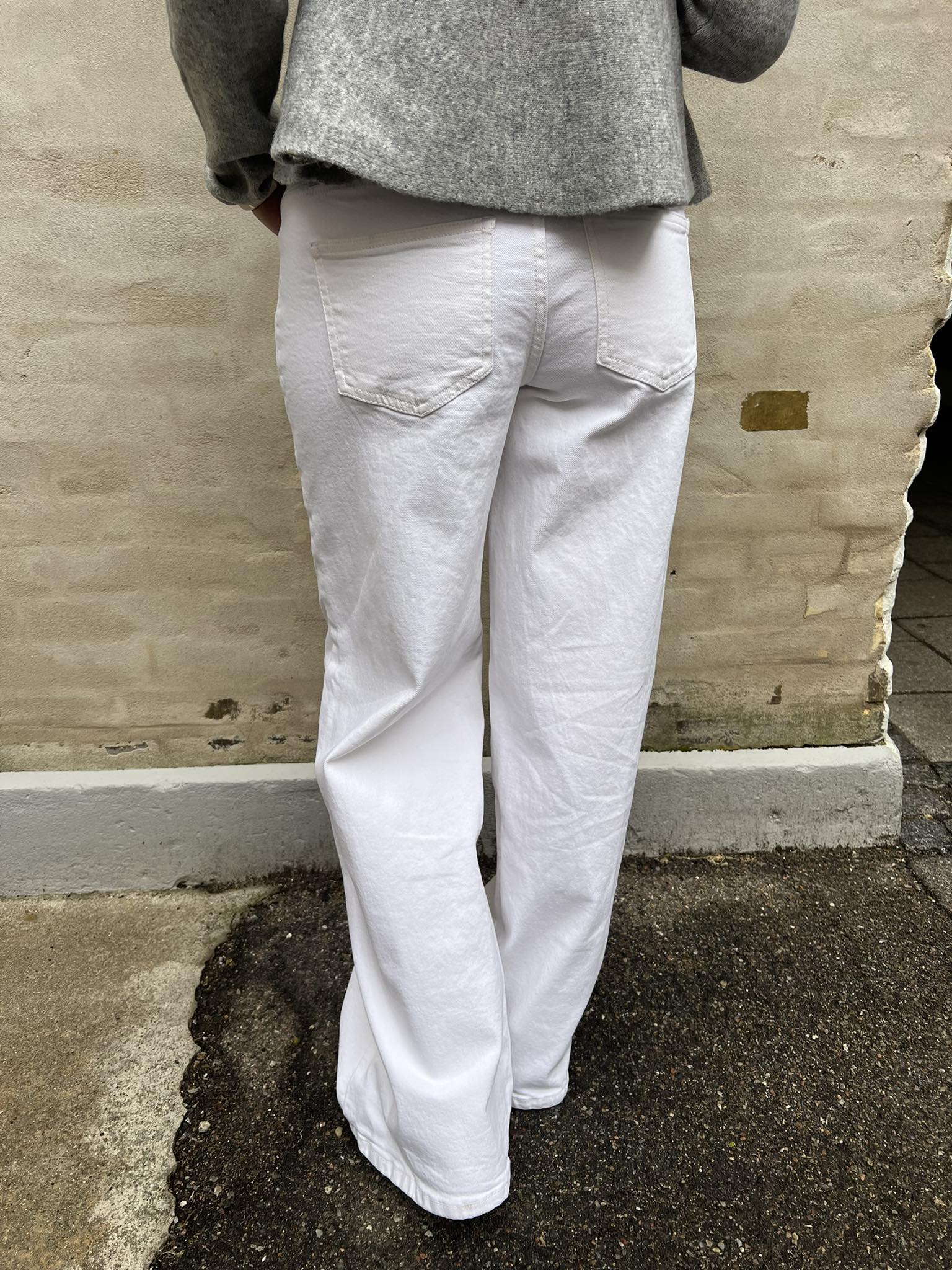 Selma vida jeans med låg midja - Bright White