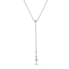 Gretha Y-halsband - Silver