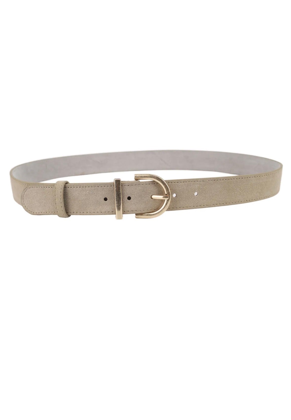 Belt Suede Leather - Beige