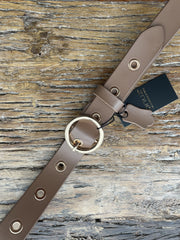 Laise Läderbälte - Beige/Guld