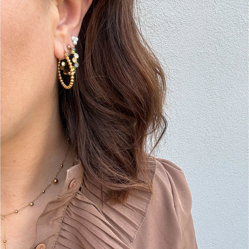 Sora Hoops 27 mm - 18 karat guldbelagt