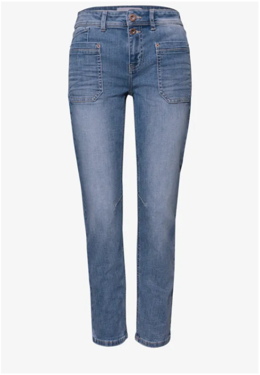 Charlie Boyfriend Jeans - Medium Random Wash