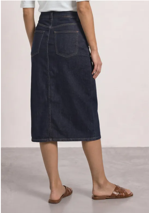 High Waist Skirt - Rinse soft Washed