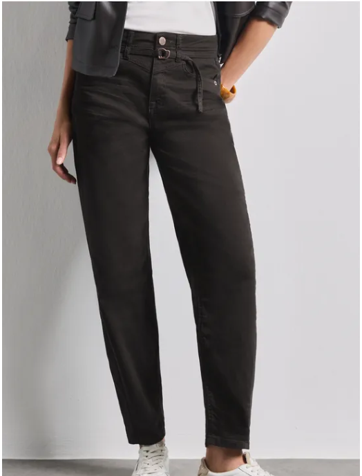Karlie Barrel High Waist - Brown Washed