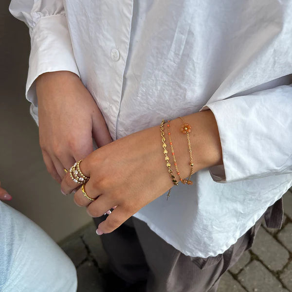 Sunny Chain Armband - 18 karats guldpläterad
