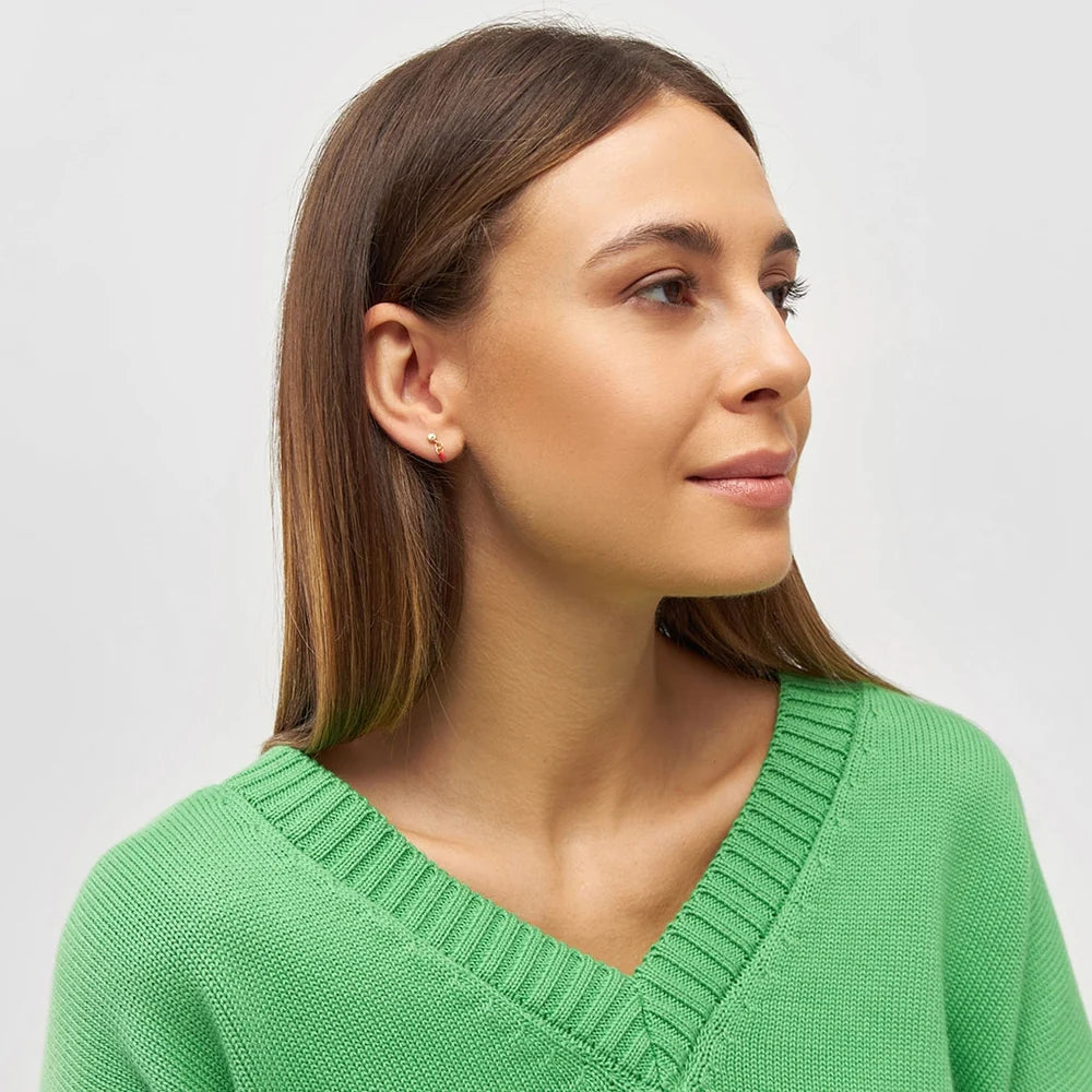 Love U Dangling örhänge 1 st - Guld