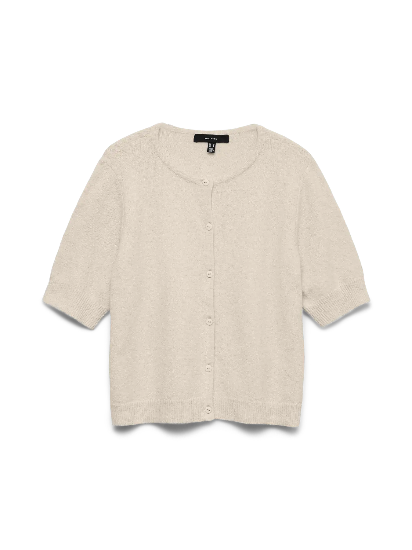 DOFFY 2/4 O-HALS KNAPPCARDIGAN - Björk MELANGE