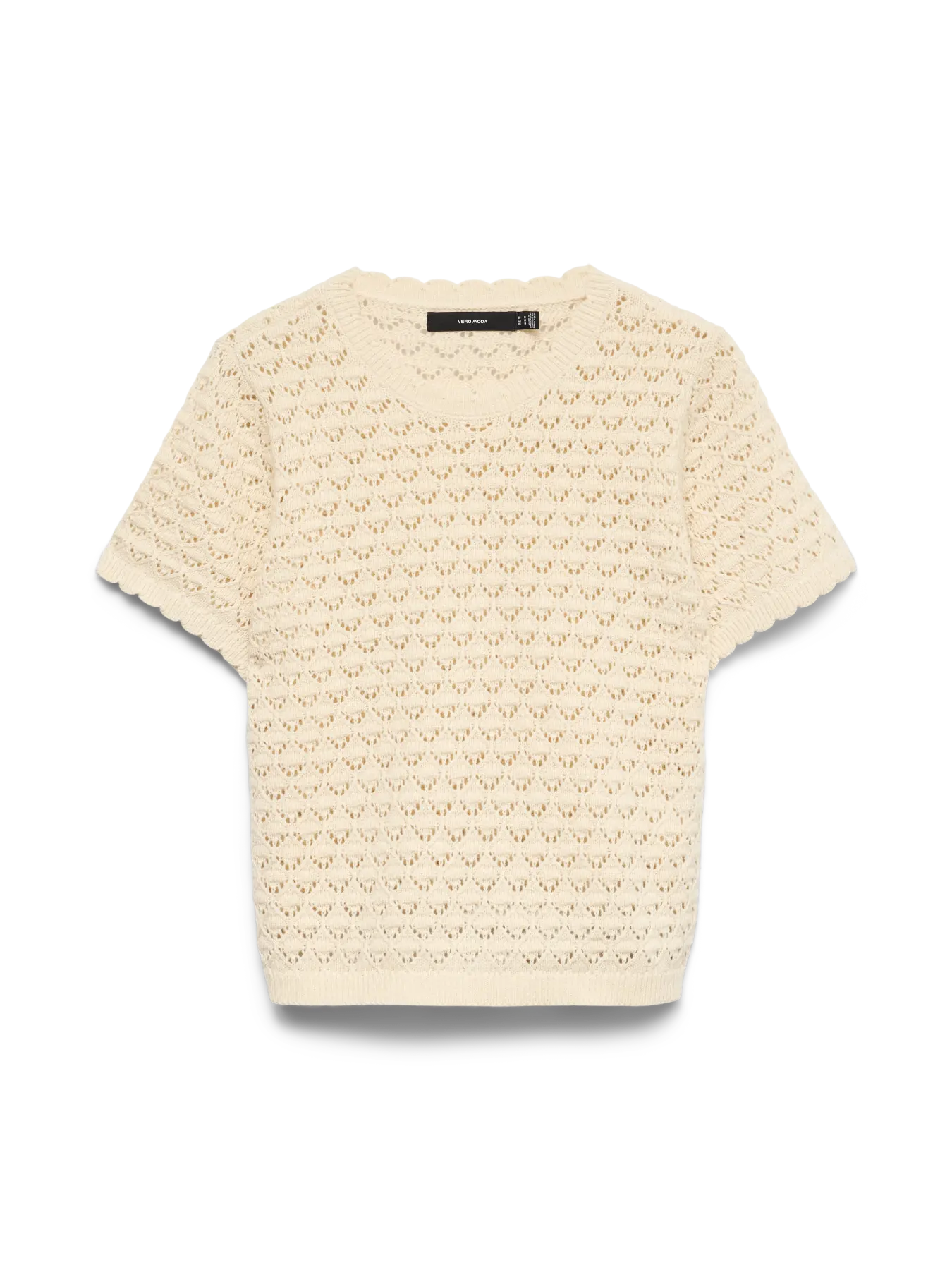 JAQUELINE SS O-NECK TOPP - Björk