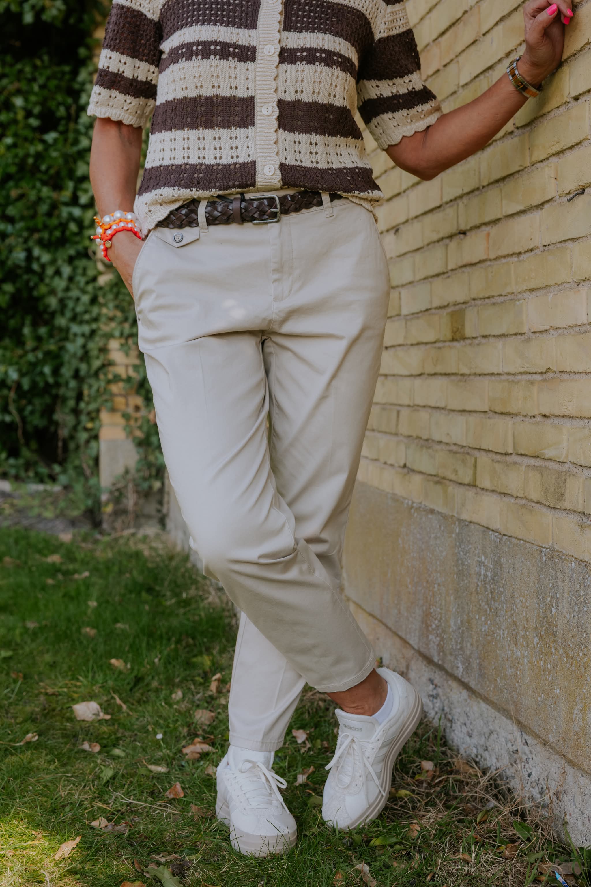 Judy Braided Belt - Brown