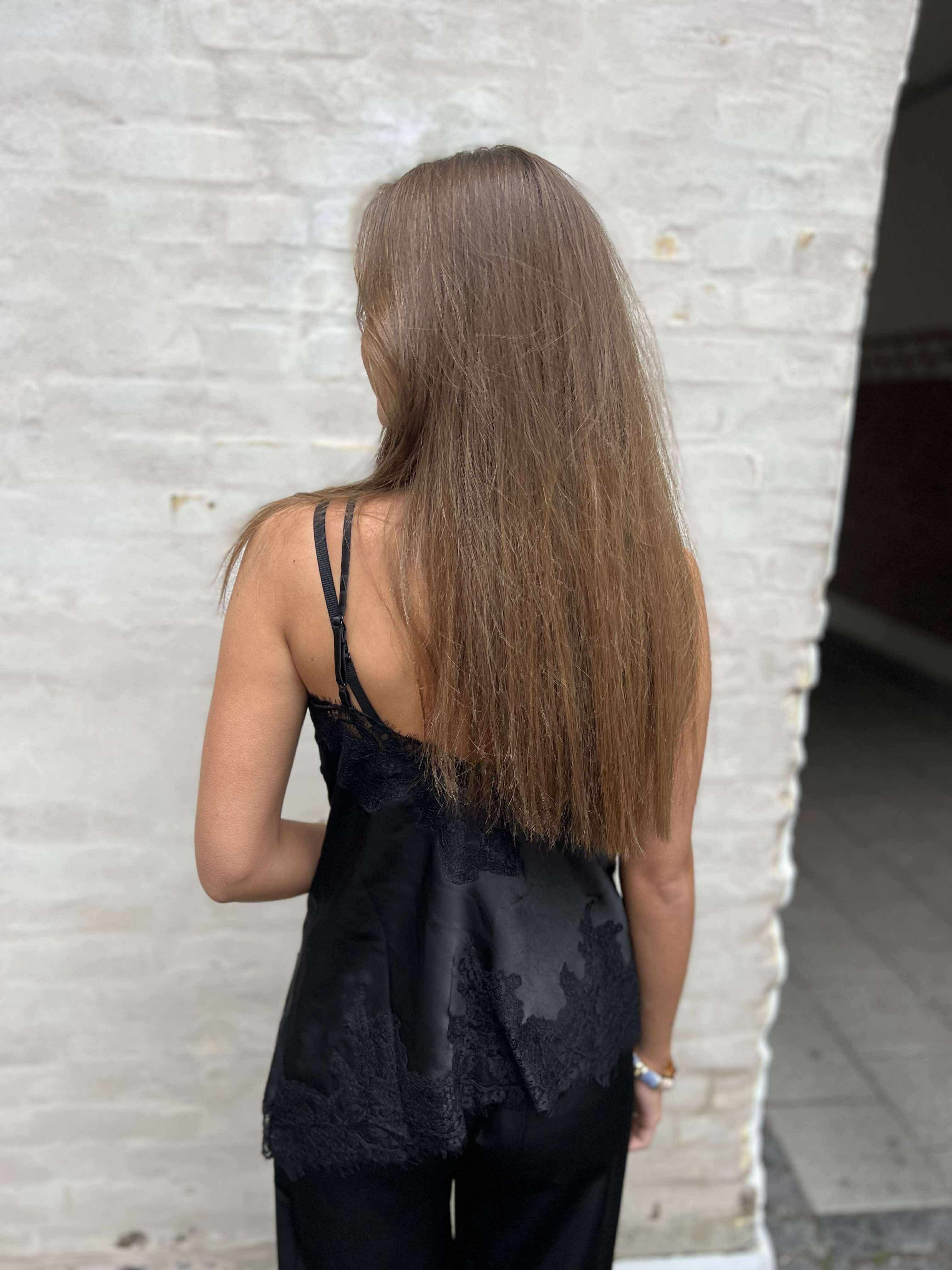 Viole Spets Topp - Svart