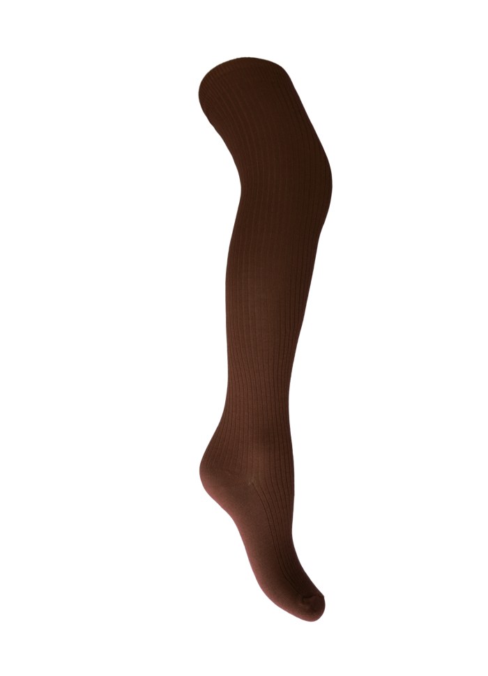 MALIKA kneehigh rib sock - Mocca
