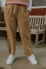 Lotus Linnen Pants - Moonstone