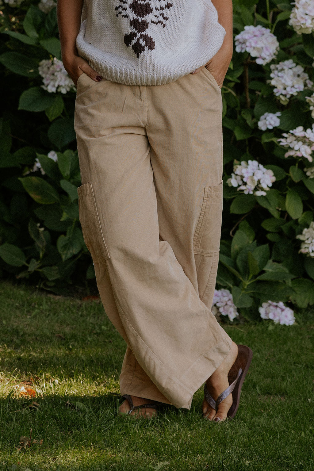 Corduroy Pants - Beige
