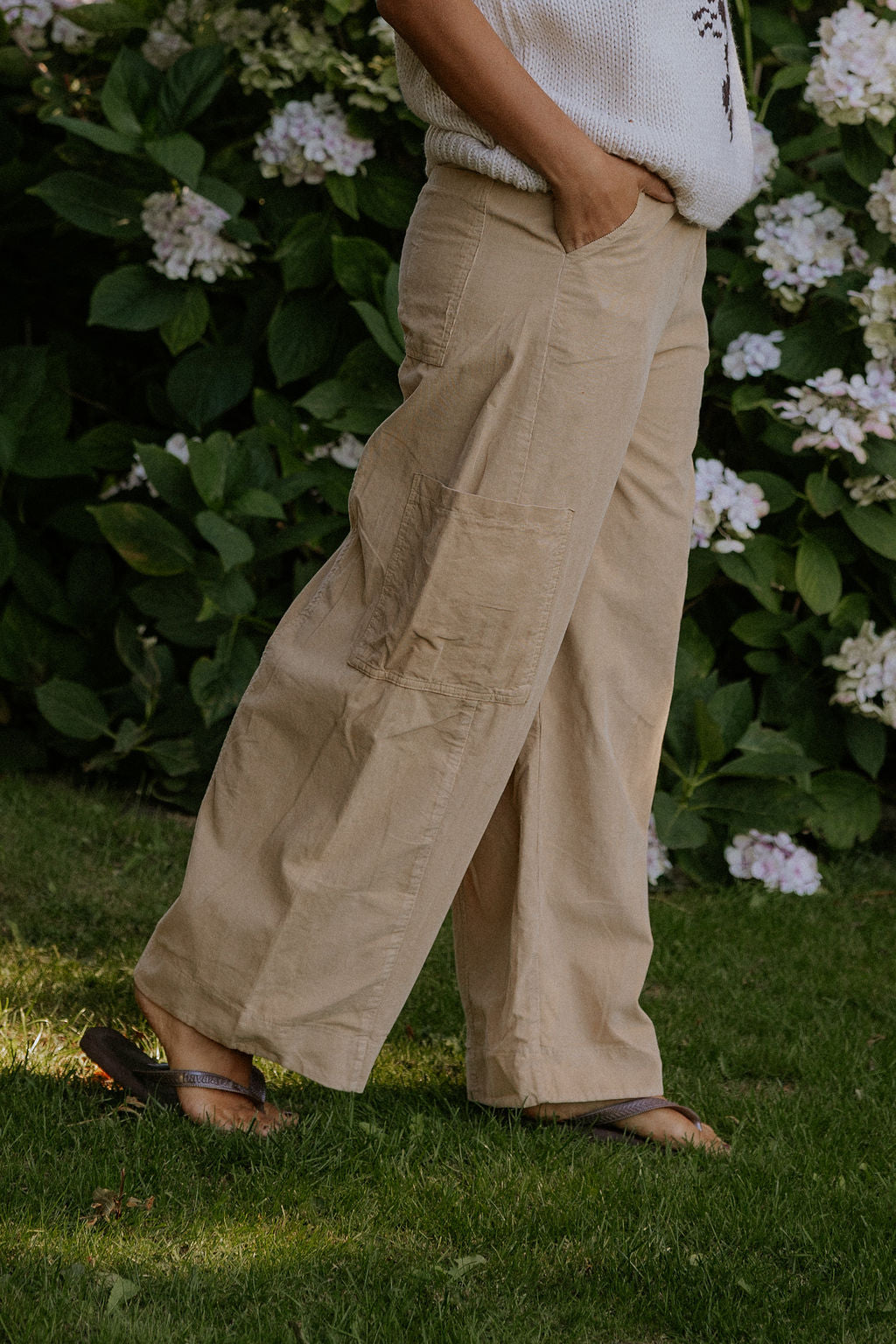 Corduroy Pants - Beige