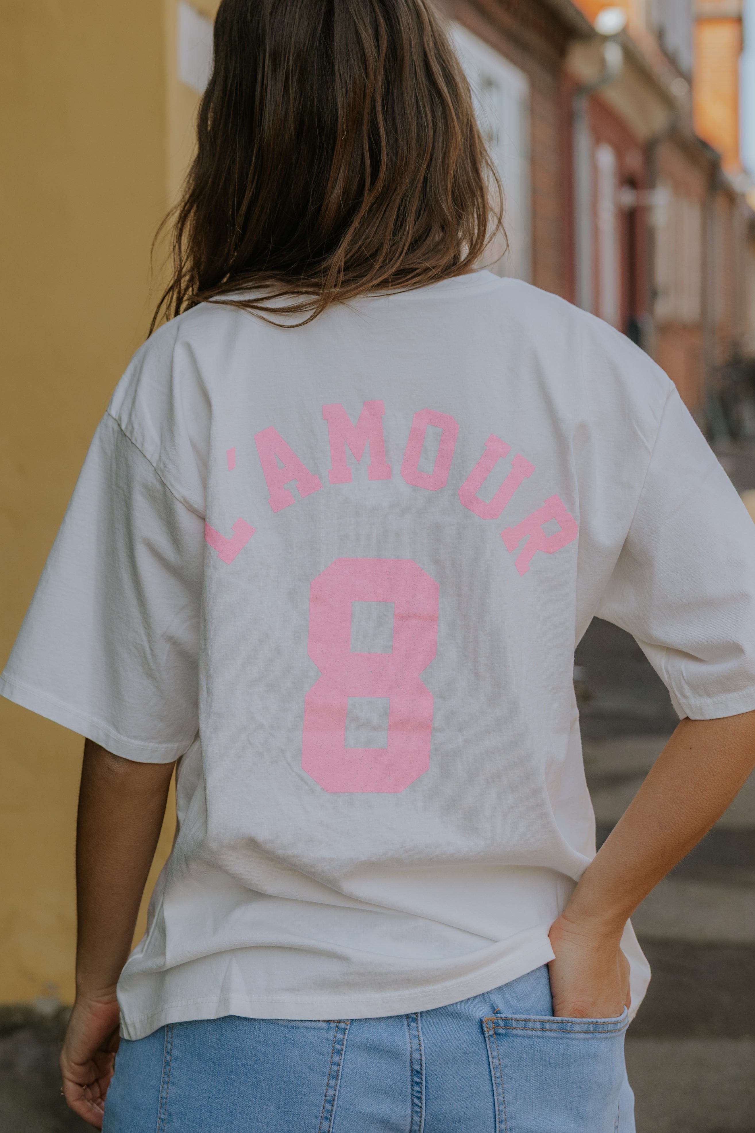 L´Amour Tee - White/Pink