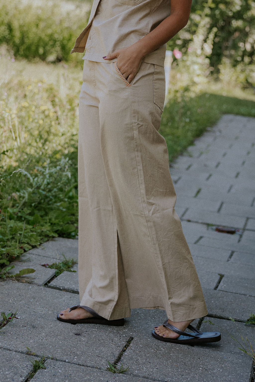 Lotte Byxor - Beige/Brun